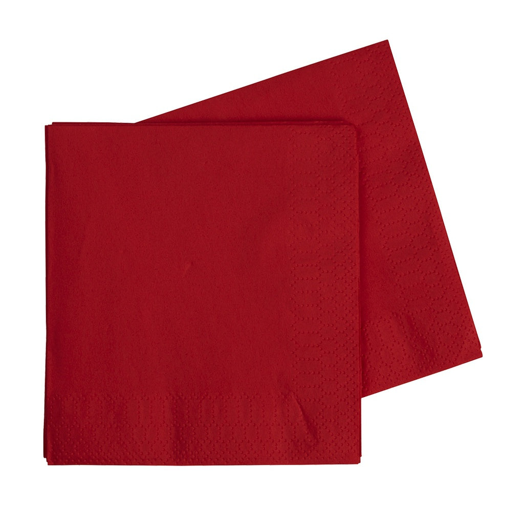 LUNCH NAPKIN 330MM CHERRY RED 40PK