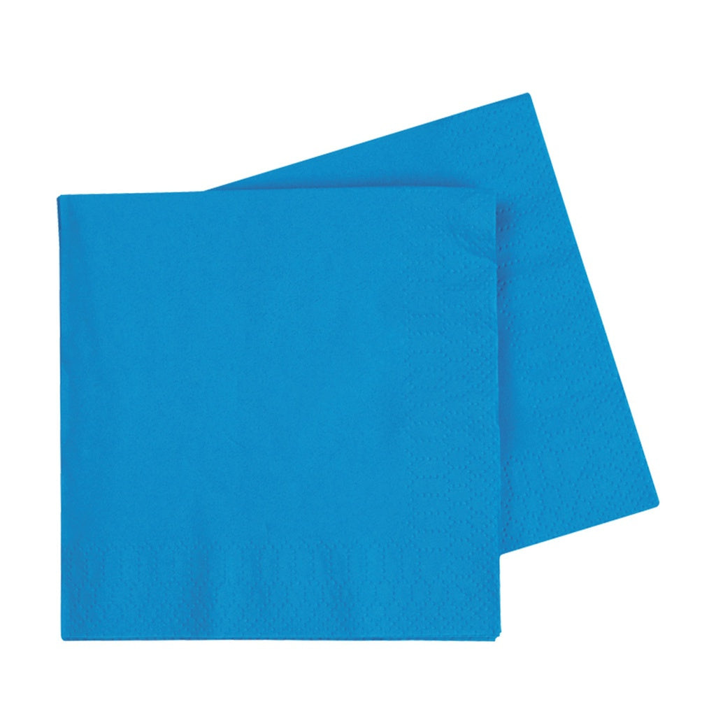 LUNCH NAPKIN 330MM ELECTRIC BLUE 40PK