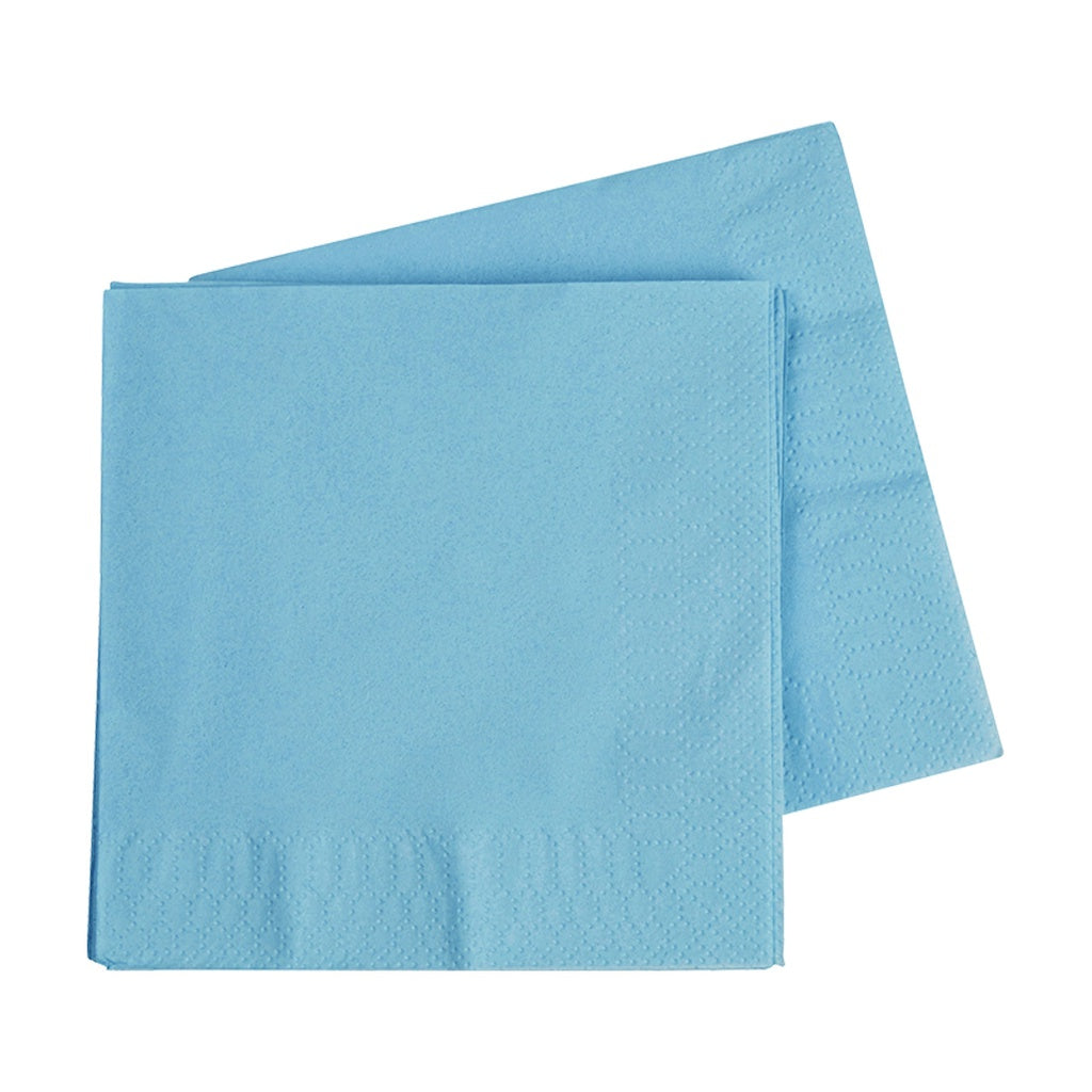 LUNCH NAPKIN 330MM PASTEL BLUE 40PK