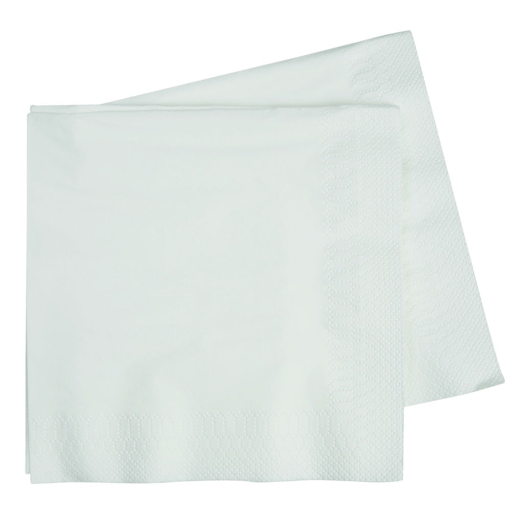 LUNCH NAPKIN 330MM WHITE 40PK