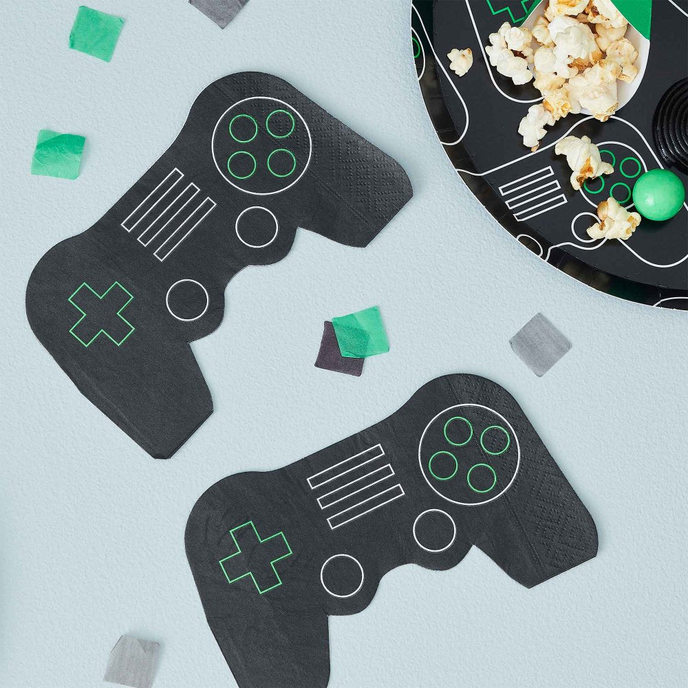 GAME CONTROLLER SHAPE NAPKINS