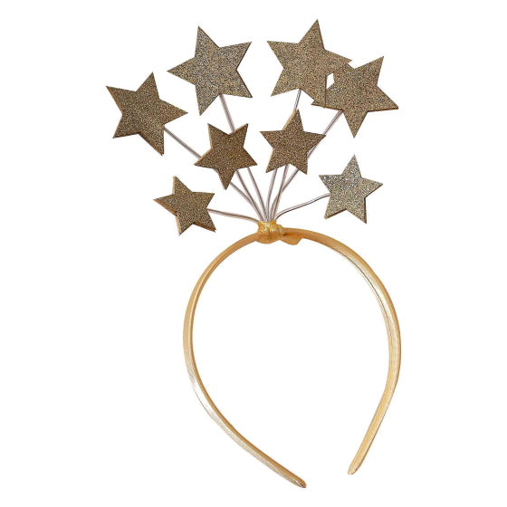 FANCY DRESS GOLD STAR CHRISTMAS HEADBAND
