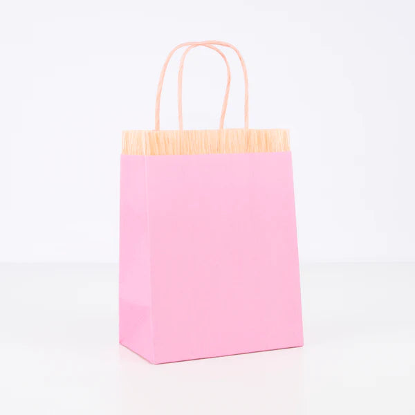 PINK FRINGE PARTY BAGS 8PK - SPECIAL ORDER